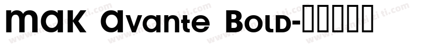 MAK Avante Bold字体转换